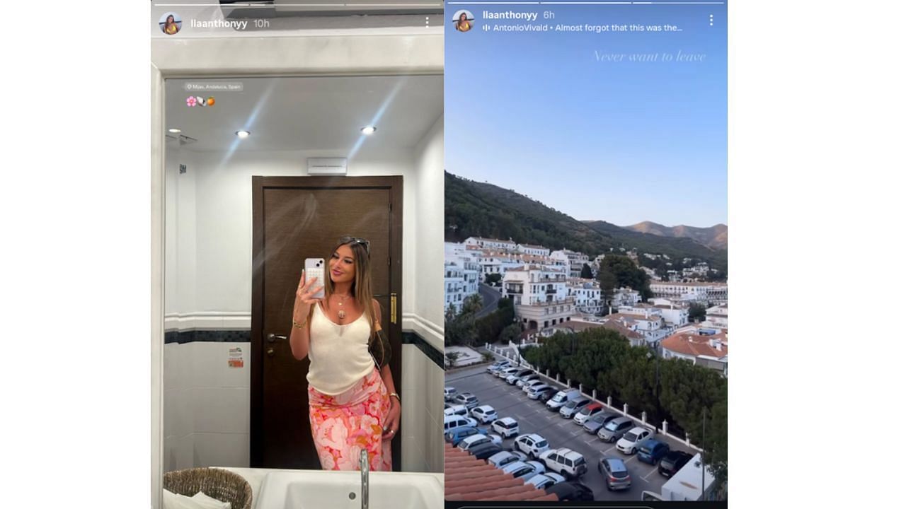 Lia's Instagram story